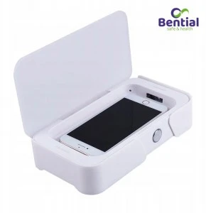 Sterylizator Ozon-UVC BENTIAL S-004W biały do smartfonów z ładowaniem bezprzewodowym.